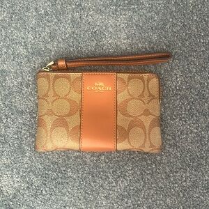 Coach Tan Wristlet Wallet